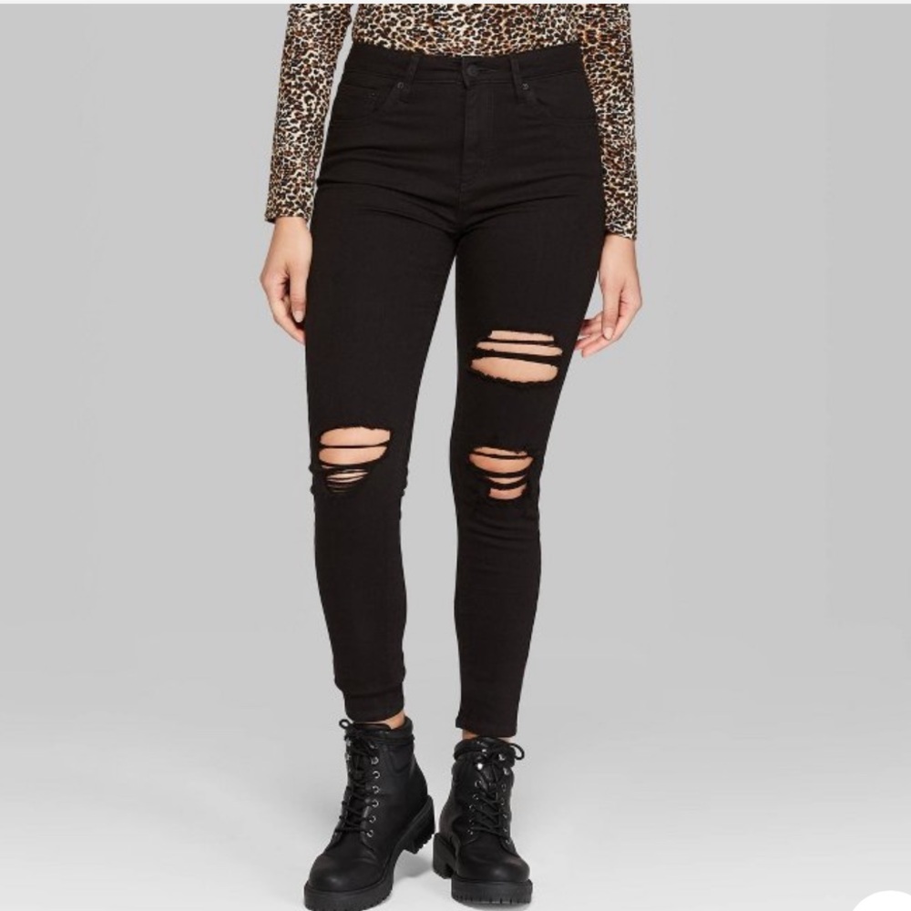 Wild Fable Black Jeans High Rise Skinny sz 12L